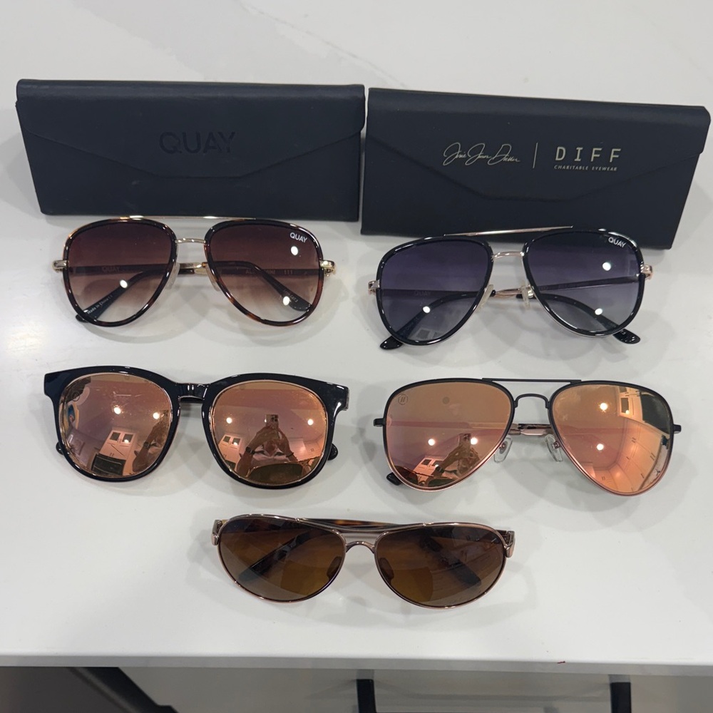 Oakley Women's Sunglasses - Black and Brown, 2 Quay, and 2 Diff